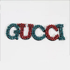 Custom letter patches Sew on rhinestone letter patches decoration