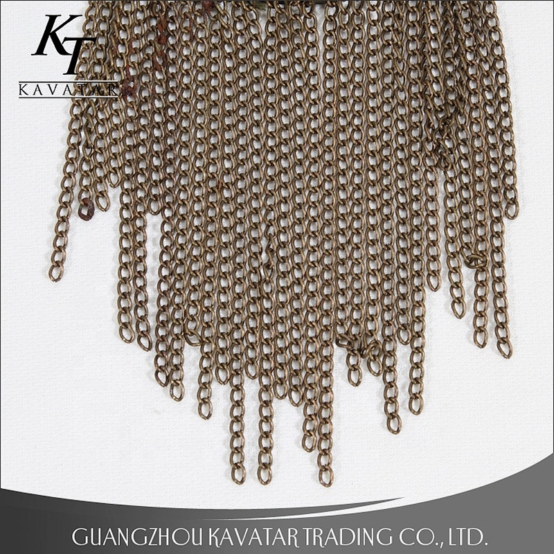 Shoulder Decoration Accessories Trim Patch With Chain For Jean