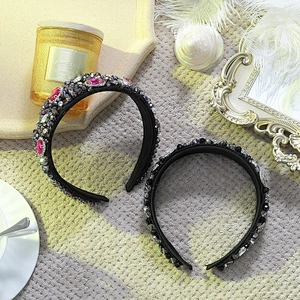 Headband girls go out with a lot of fun  hairbands for women headband  designer rhinestone headbands