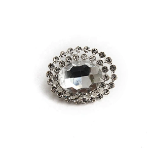 Korean version of clothing rhinestone buttons new rhinestone buttons crystal pearl clothing accessories wholesale buttons