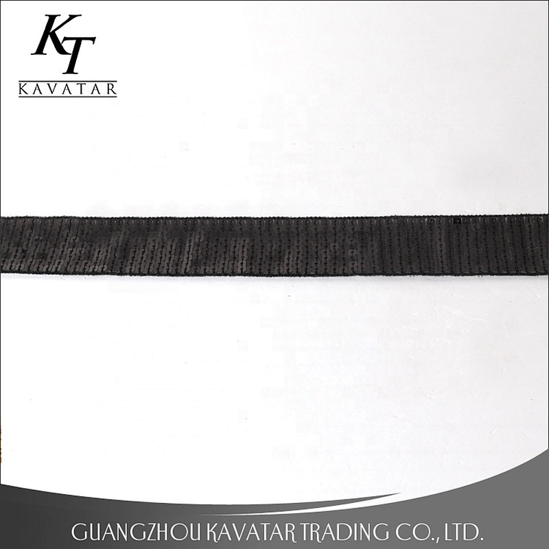 Hot sale width 4cm embroidery sequin trimmings ribbon for clothes