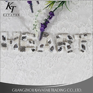Wholesale 26 Letter Bead Rhinestone Patches Clothes Applique Design Shoe Accessories