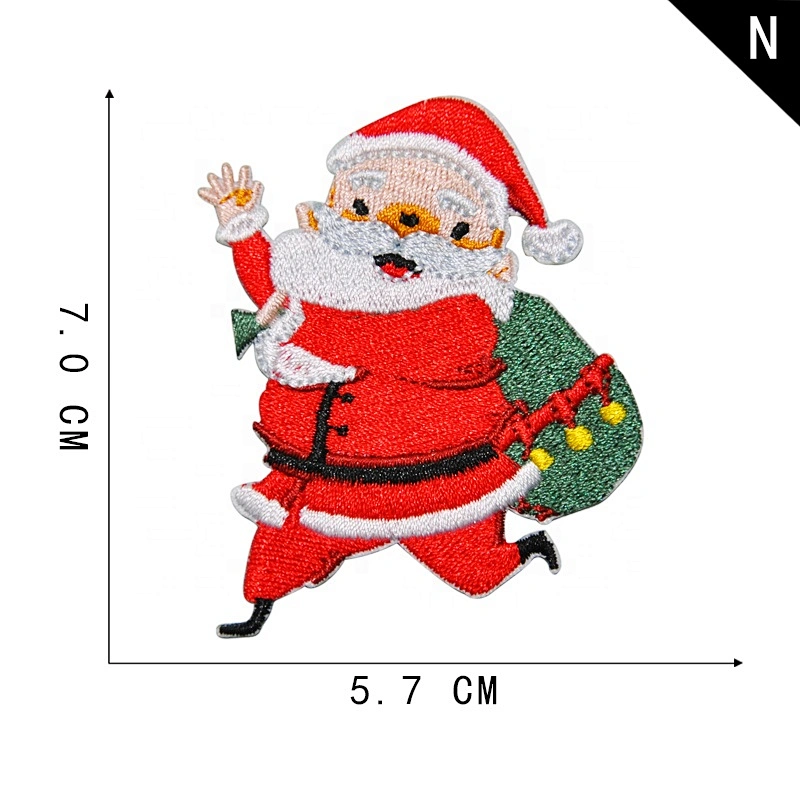 Christmas applique embroidery Clothing Christmas ornaments embroidered cloth applique high-end clothing accessories patch appliq