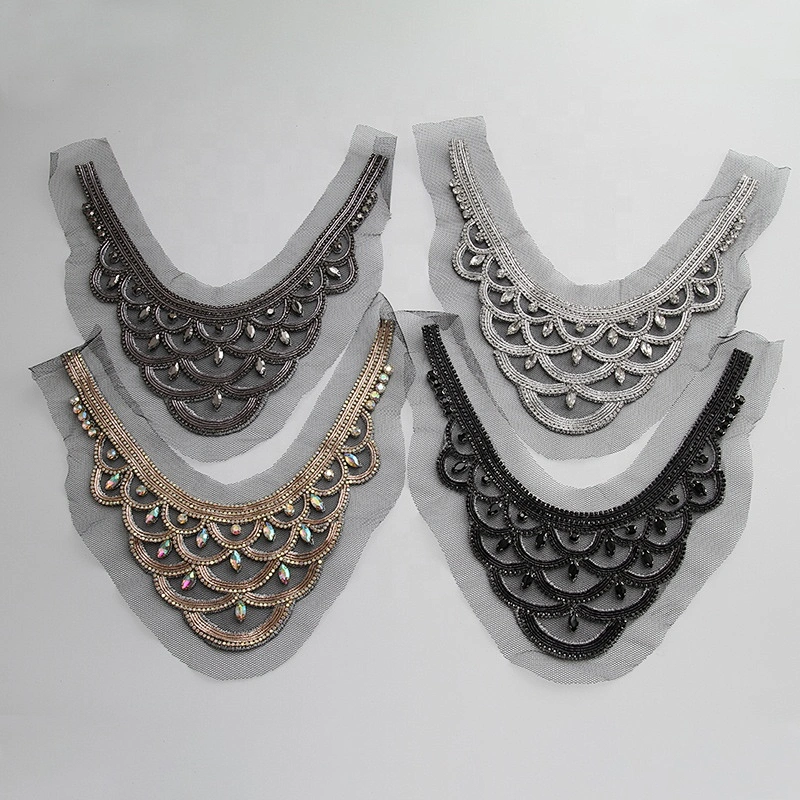 wholesale 3d patches rhinestone Sew on patches custom  for clothing big patches