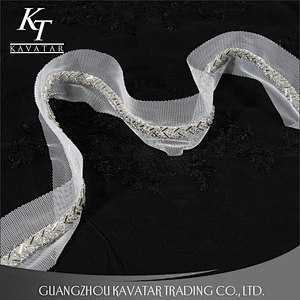 New Style Embroidery Mesh Beaded Lace Trims
