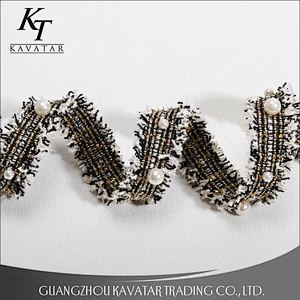 Popular modern decorative embroidery lace trim
