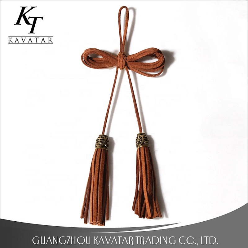 Factory Price Wholesale Beautiful Leather Tassel Rope Trims For Clothing