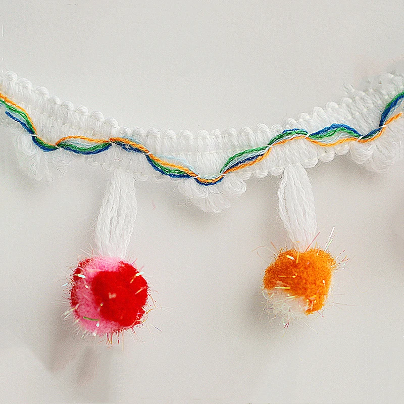 Hot Girl Baby pompom Trim Bobble Ball Fringe