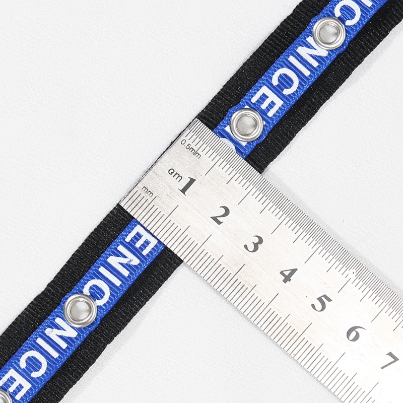 New arrival stripe Copper eyelet lace decorative ribbon wholesale