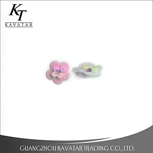Custom 3D Applique Embroidery Flower Patches