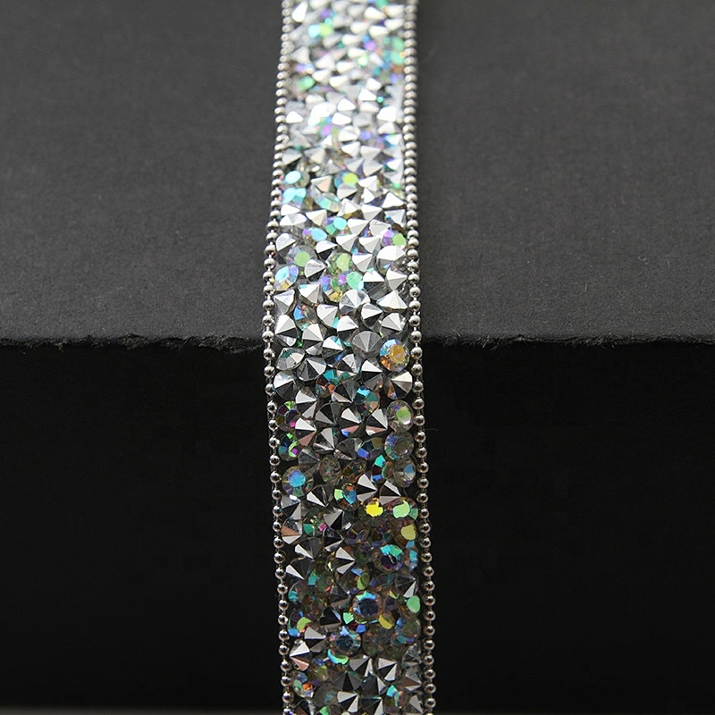 1.5cm hotfix rhinestone crystal ab tape pointback stone hotfix transfer for decoration