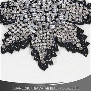 Fashion jeans embroidery designs rhinestone embroidery for garment