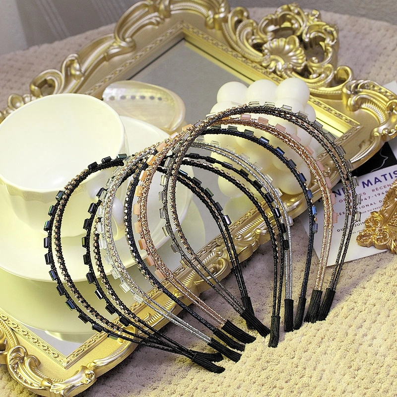 Euramerican simple Korean version of rhinestone headband party party accessories headband