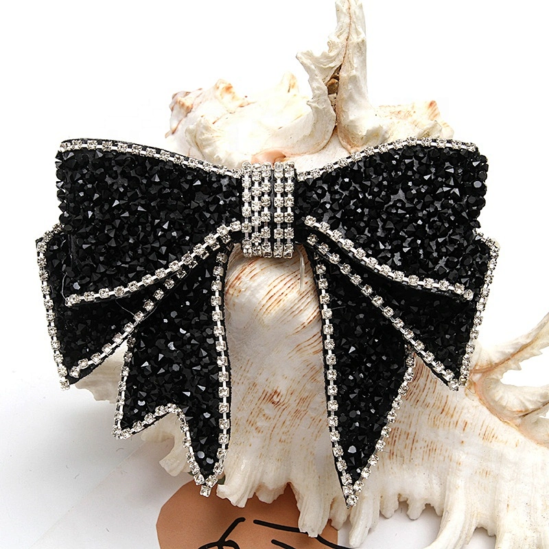 Christmas Cherry Flower Decorative Sew on Rhinestone Beaded Patches Wholesale patches for clothing