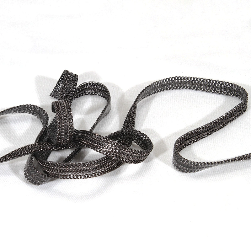 Wholesale Black Accessories Chain Beaded Hot Fix Transfer Trim