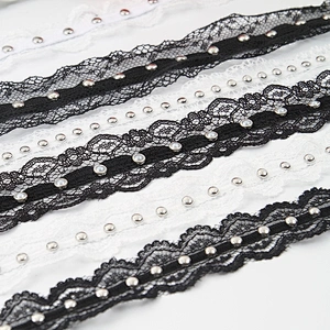 Wholesale Polyester  Bead Trimming Design Lace Trims
