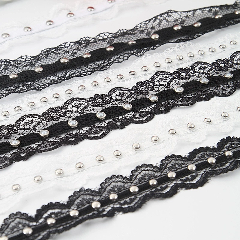 Wholesale Polyester  Bead Trimming Design Lace Trims
