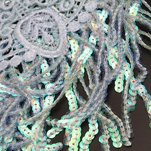 wholesale water - soluble bead embroidery clothing accessories lace embroidery fabric sequins decoration lace