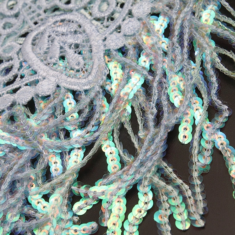 wholesale water - soluble bead embroidery clothing accessories lace embroidery fabric sequins decoration lace