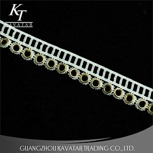 Wholesale Latest Design 2.5cm Eyelet Lace Trimming
