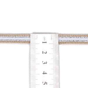 Bulk Fashion Gold Accessories Chain White Strip Embellished Hot Fix Trim for Garments Accessories