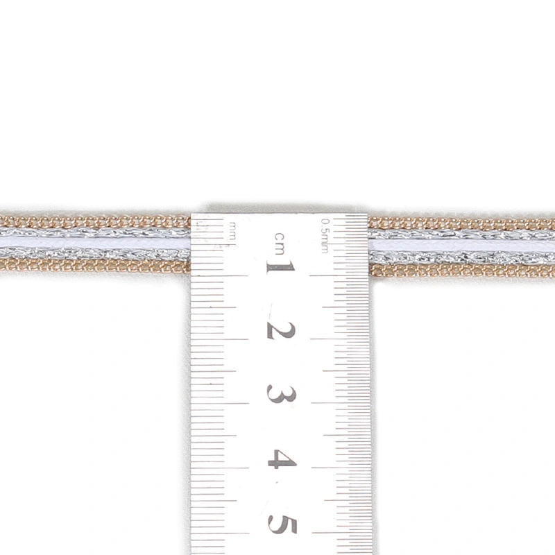 Bulk Fashion Gold Accessories Chain White Strip Embellished Hot Fix Trim for Garments Accessories