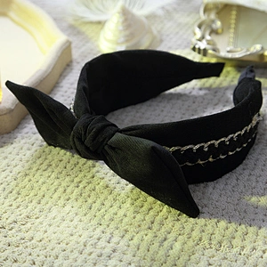 Fashion headbands 2020 baroque headbands  ,Korean version of winter plush party fashion headband