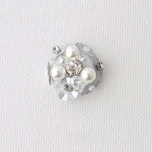 crystal sequin pearl flower applique for dresses