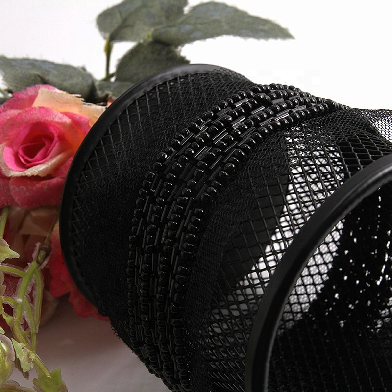 wholesale beaded trim in trimming crystal beaded Lace trim Sew on Clothes Accessories