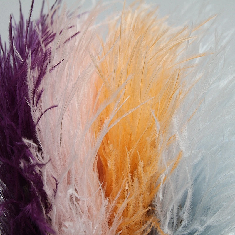 KAVATAR High quality ostrich feather decoration dress dress shoe hat ribbon feather decoration party trim craft