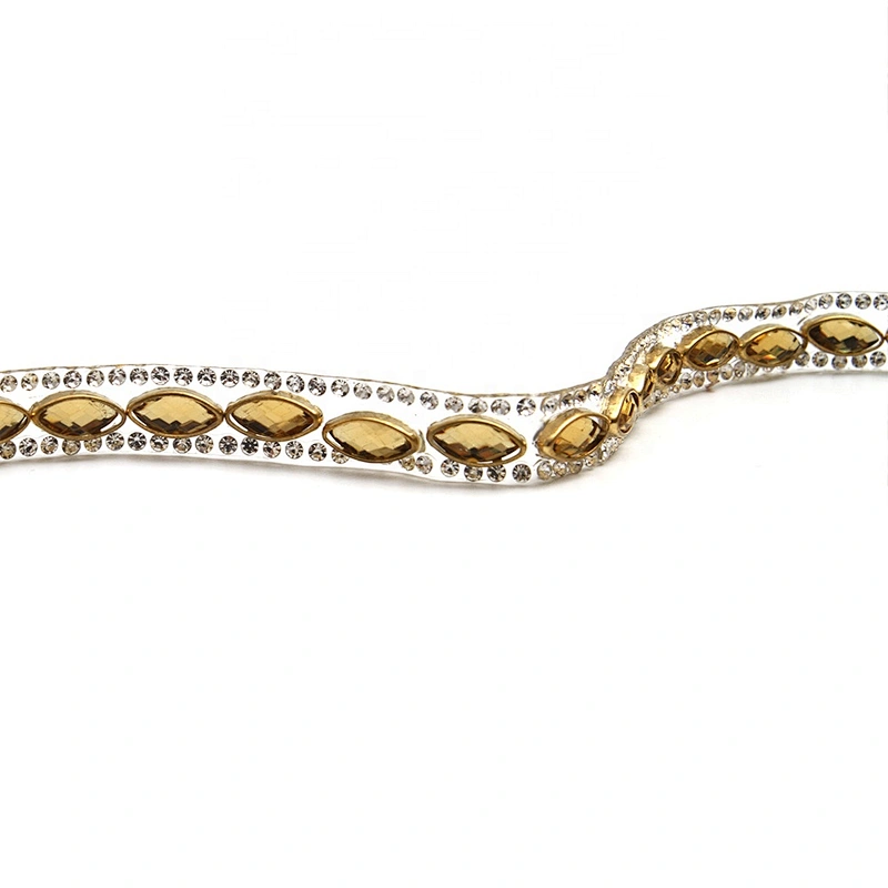 wholesalehot hotfix rhinestones trimming  to bead  Glass  trimming Banding Trim   for shoes  for Clothing for hat transfers