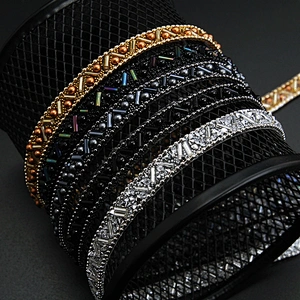 Kavatar Wholesale Hotfix Trim Trim Fringe For Dresses DIY Garment Accessory Iron on Trims