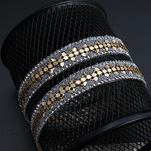 Kavatar Wholesale Hotfix Trim Garment Accessory Fashion Hot DIY Trim Fringe For Clothing Iron on Trims