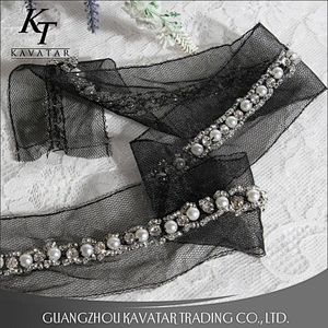 Wholesale 5cm Wide Beaded Tape Diy Wedding Decoration Materials Lace Trim