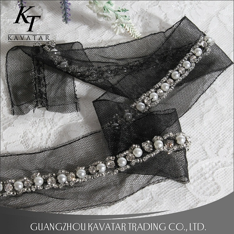Wholesale 5cm Wide Beaded Tape Diy Wedding Decoration Materials Lace Trim