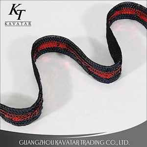 Fashion Embroidery Sequin Ribbon Lace Decorative Trim Tape