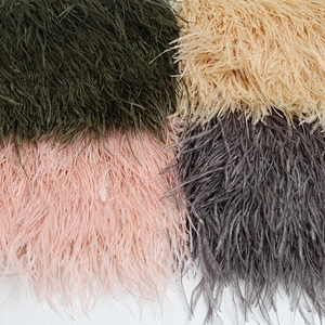 KAVATAR High quality ostrich feather decoration dress dress shoe hat ribbon feather decoration party trim craft
