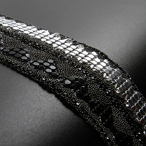 Kavatar Wholesale 4cm Width Hotfix Motif Designs Theme Rhinestone Hot Fix Rhinestone Trimming For Dresses Accessories CHF0141