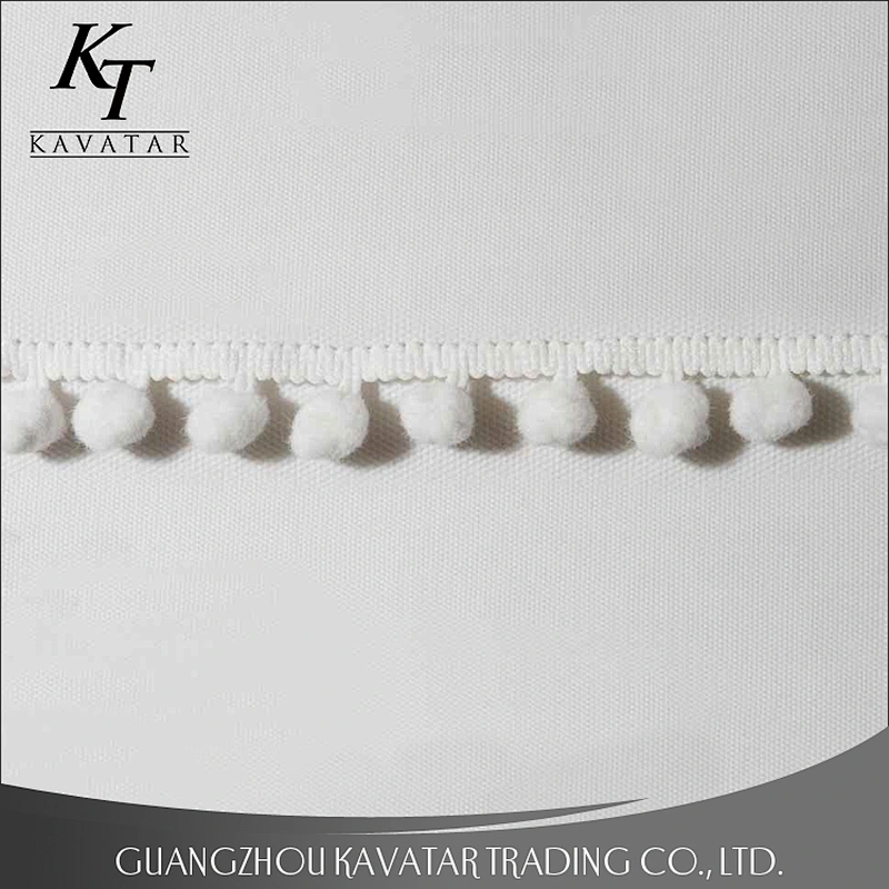 Decoration lace trimming polyester/cotton pom pom for garment