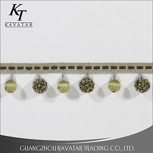 2017 new style pom pom ball tassel trim wholesale