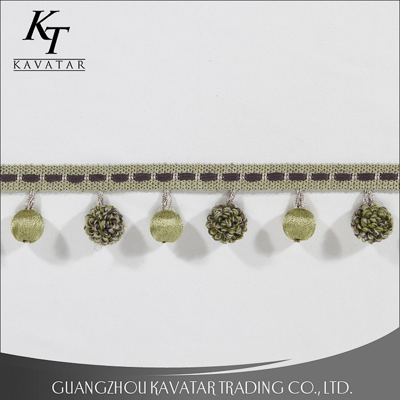 2017 new style pom pom ball tassel trim wholesale