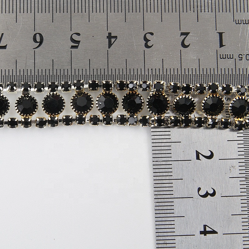 fashion embroidered gold bead lace trim  beaded trim by the yard for bags
