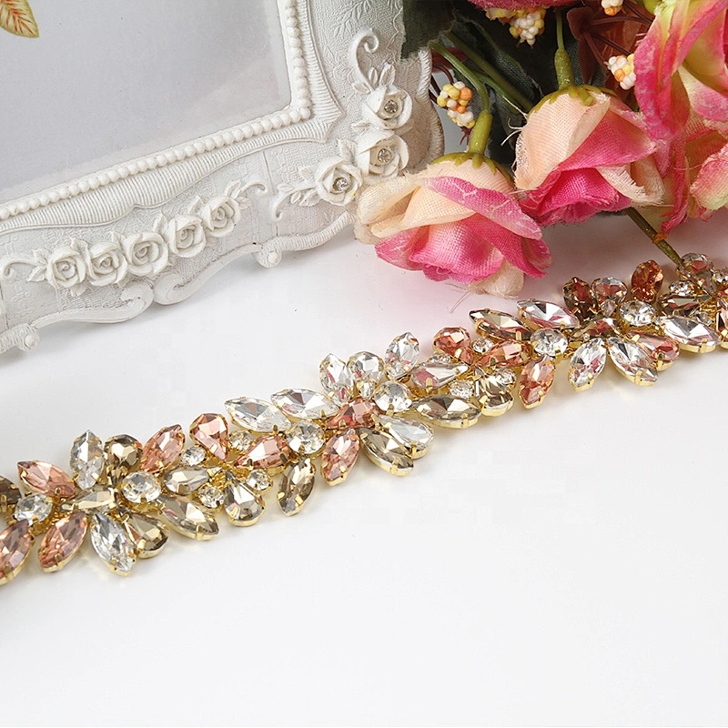 Kavatar Accessories tassel crystal rhinestone decorative chains sew on clothes or dress