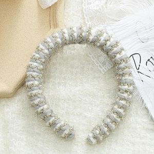Manufacturer of simple fashion color mixed hairband gold wool hairband, hair band