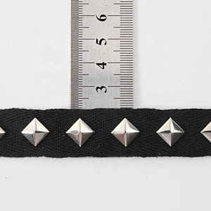 Studs diy handmade costume dress sewing trim Shoelace Net Cord Sewing Garment Accessories ribbon Design Rivet Trims
