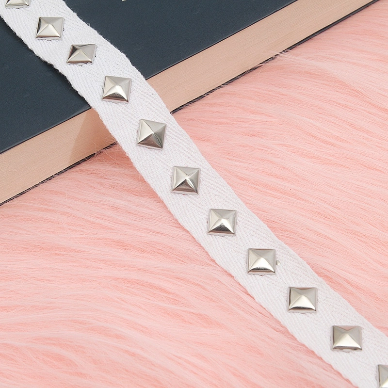 Studs diy handmade costume dress sewing trim Shoelace Net Cord Sewing Garment Accessories ribbon Design Rivet Trims
