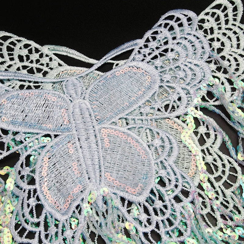 Wholesale water - soluble bead embroidery lace clothing accessories can be decorated wedding dress shoes and hats