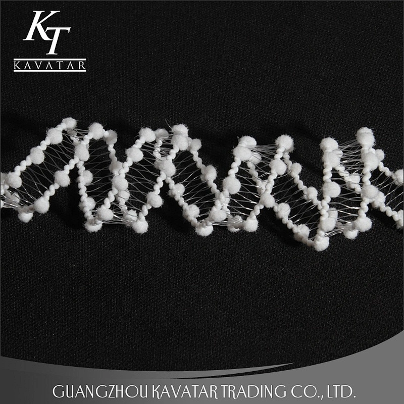 Kavatar 2019 New Style Design Mini pompom Lace Decoration For Garment