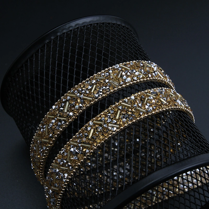 Kavatar Wholesale Garment Accessory DIY Color Trimmings and Motifs Trim Fringe Iron on Trims