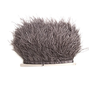 KAVATAR High quality ostrich feather decoration dress dress shoe hat ribbon feathers decoration party trim craft